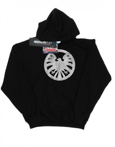 Marvel Boys Agents Of SHIELD Distressed logo-hoodie