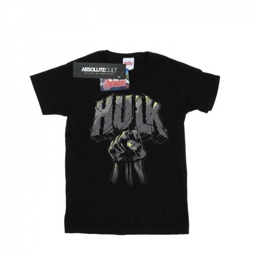 Marvel Girls Hulk Punch-logo katoenen T-shirt