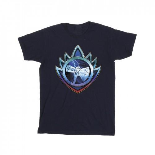 Marvel Girls Thor Love en Thunder Stormbreaker Crest katoenen T-shirt