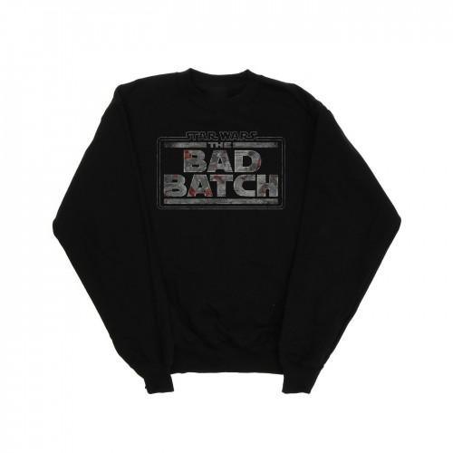 Star Wars heren katoenen sweatshirt met het slechte batchtextuurlogo