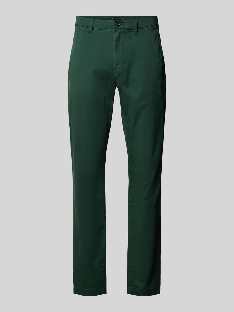 Tommy Hilfiger Slim fit chino met knoop- en ritssluiting, model 'HARLEM'