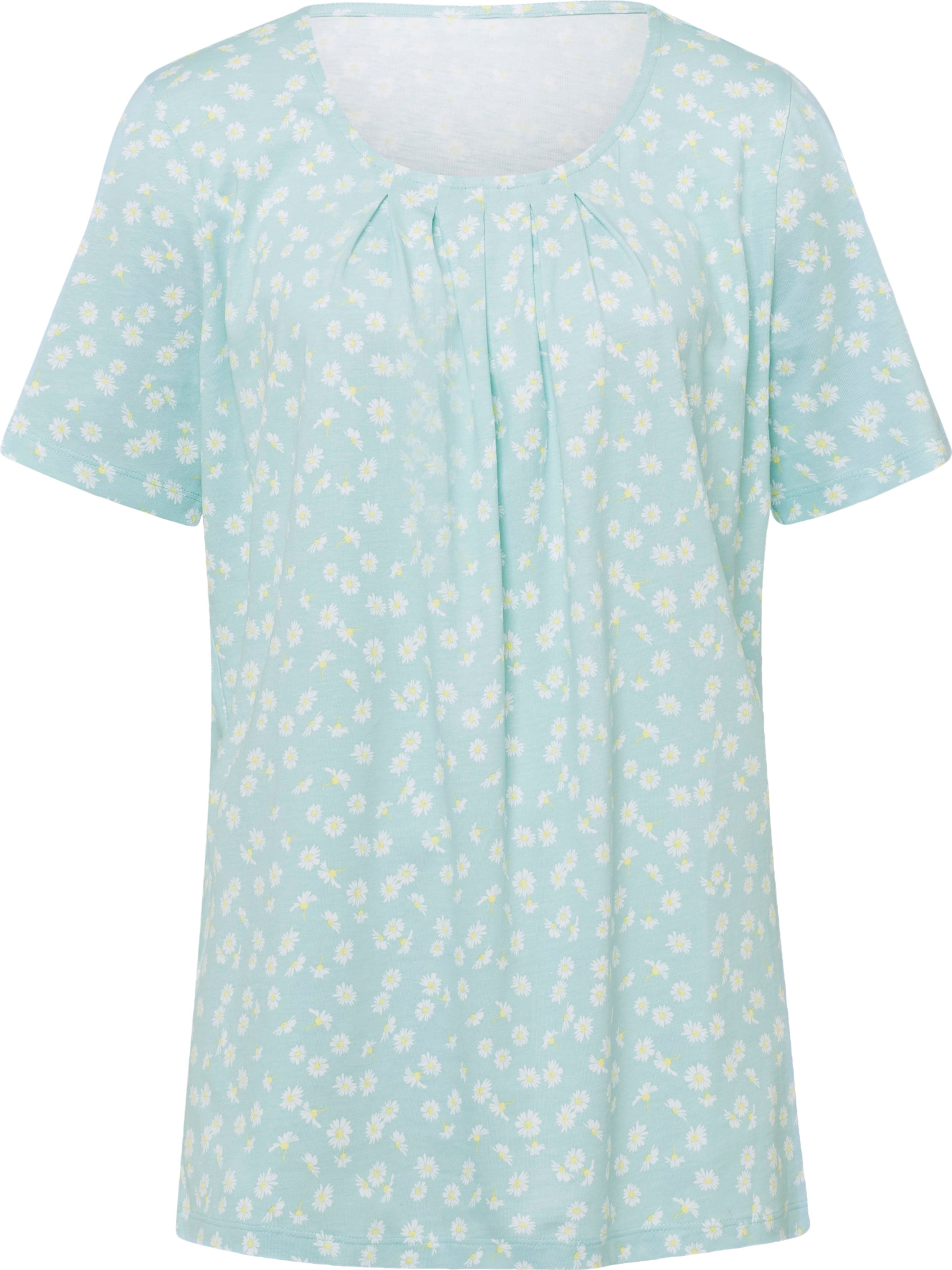 Your Look... for less! Dames Lang shirt mint/wit bedrukt Maat