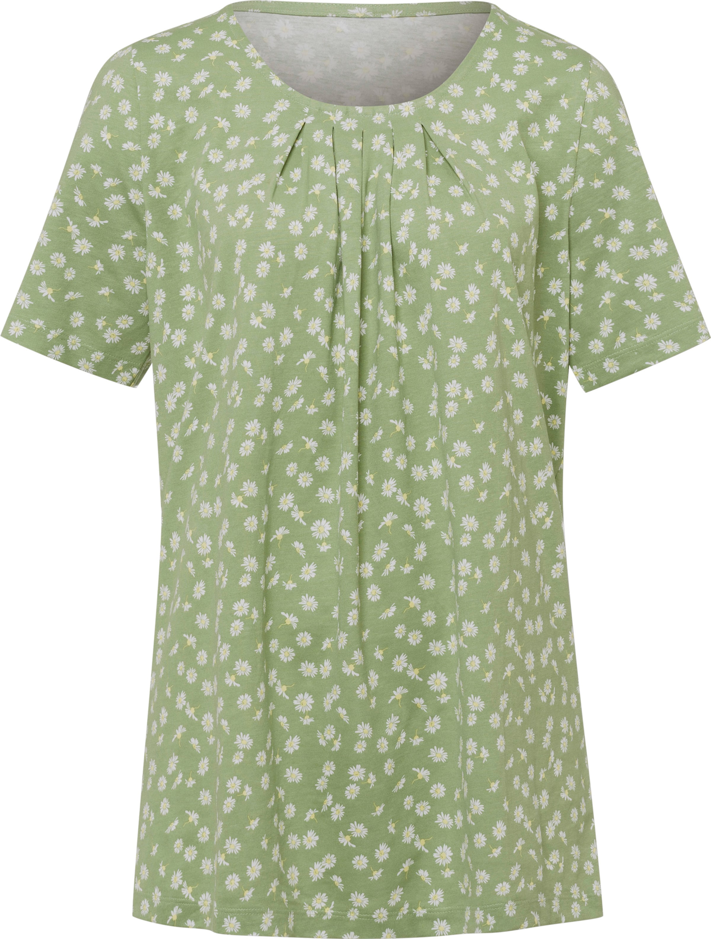 Your Look... for less! Dames Lang shirt eucalyptus/wit bedrukt Maat