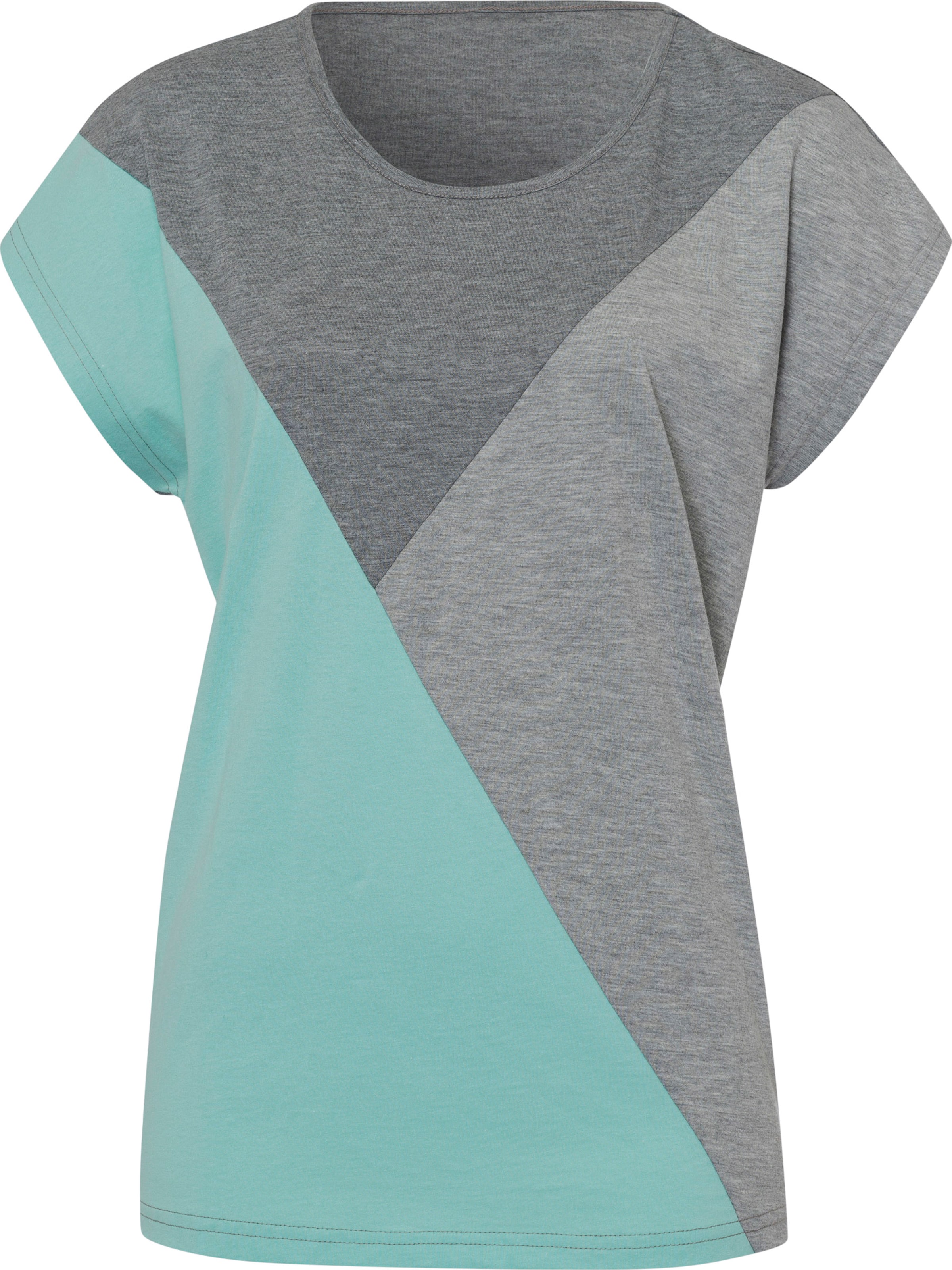 Your Look... for less! Dames Shirt met ronde hals antraciet/mint Maat