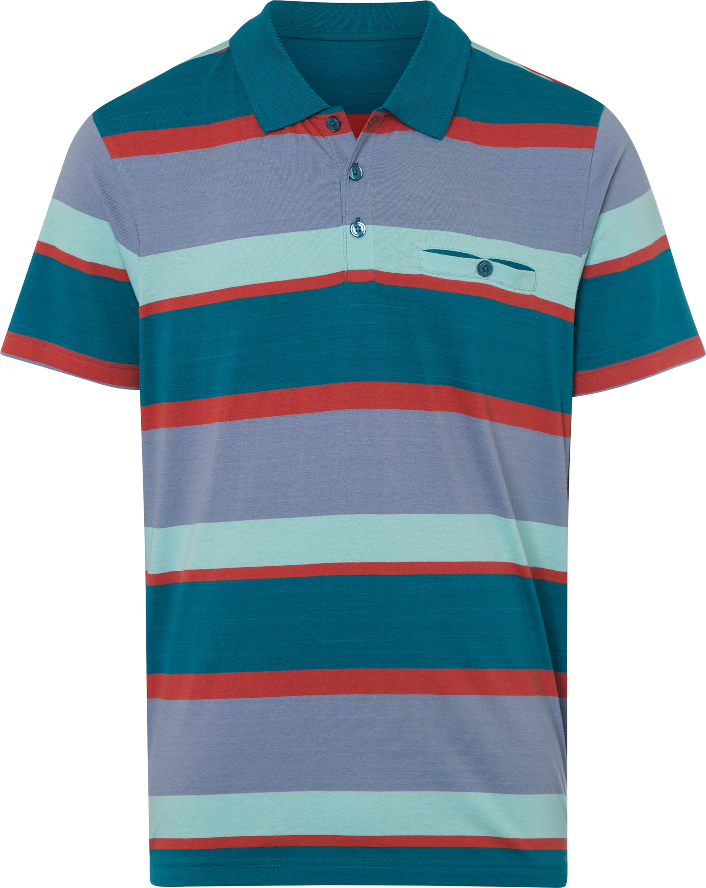 Your Look... for less! Heren Poloshirt topaas/mint gestreept Maat