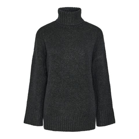 Pieces Coltrui PCNANCY LS LOOSE ROLL NECK KNIT NOOS BC