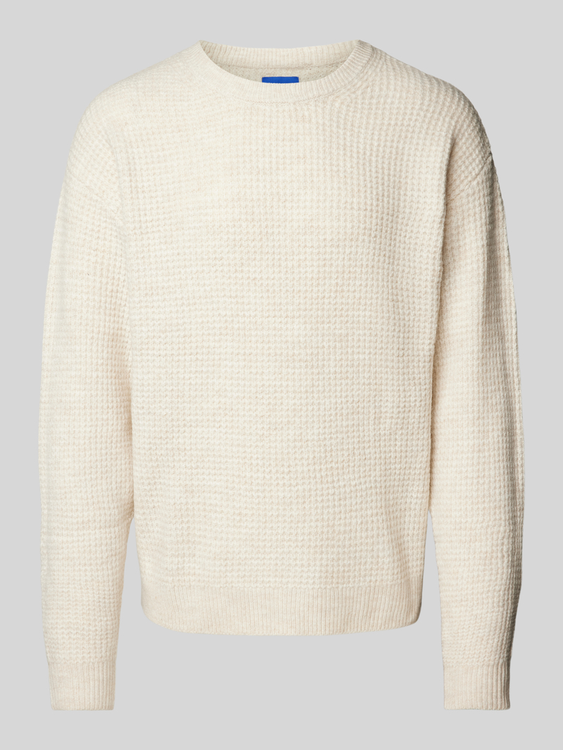 Jack & jones Gebreide pullover met structuurmotief, model 'OLLIE'