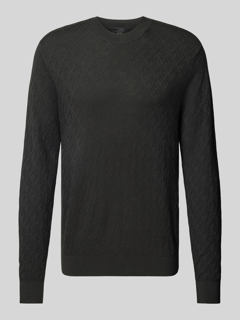 Armani Exchange Gebreide pullover met ronde hals