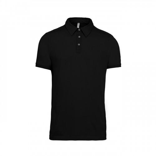 Kariban heren jersey gebreid poloshirt