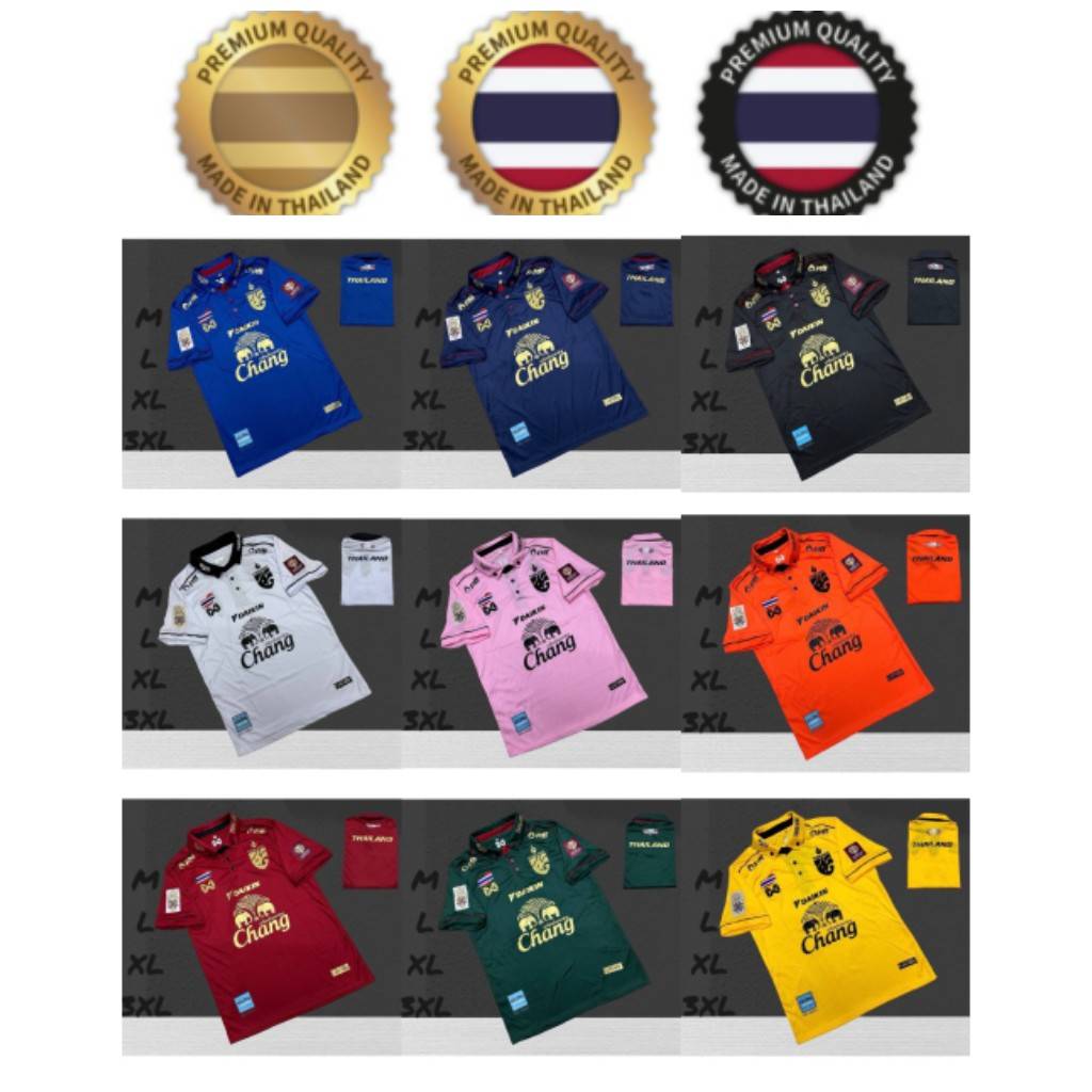 Muay Thai Kick Boxing THAILAND Nationaal Voetbal Voetbal T-SHIRT CHEER Fan Versie Snel Droog Shirt Polo Kraag Polyester Korte Mouw Unisex Mannen Vrouwen Uniform Olifant Logo