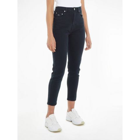 TOMMY JEANS Geweven broek TJW MOM SLIM UH GD met geborduurd logo