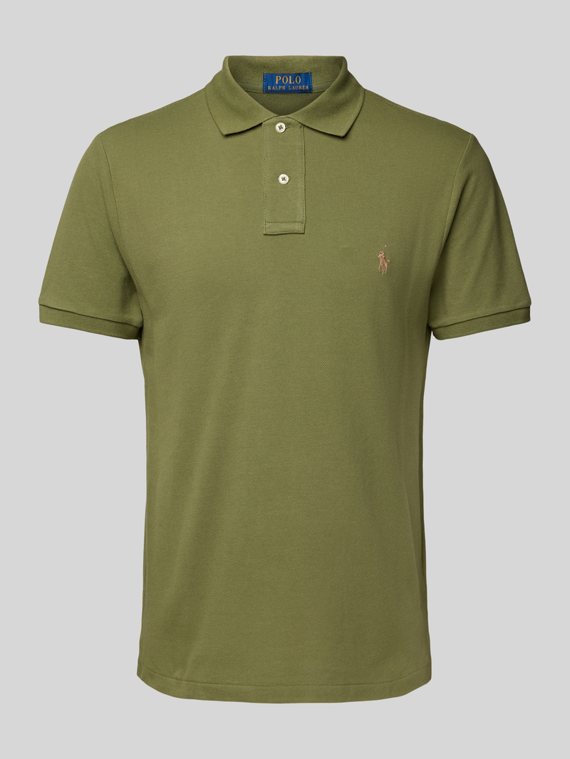 Polo Ralph Lauren Custom slim fit poloshirt met labelstitching