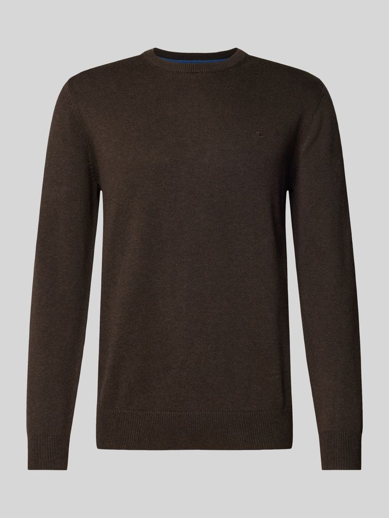 Christian Berg Men Gebreide pullover met wol en ronde hals