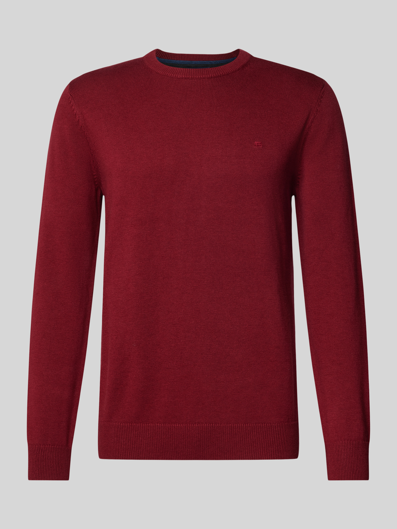 Christian Berg Men Gebreide pullover met wol en ronde hals