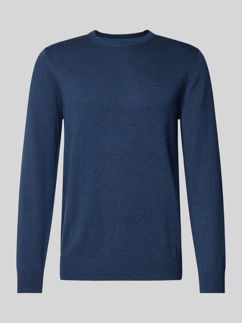 Christian Berg Men Gebreide pullover met wol en ronde hals