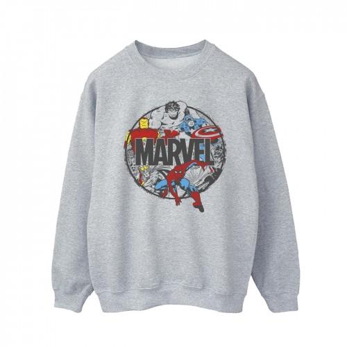 Marvel Comics karakter cirkel sweatshirt voor heren