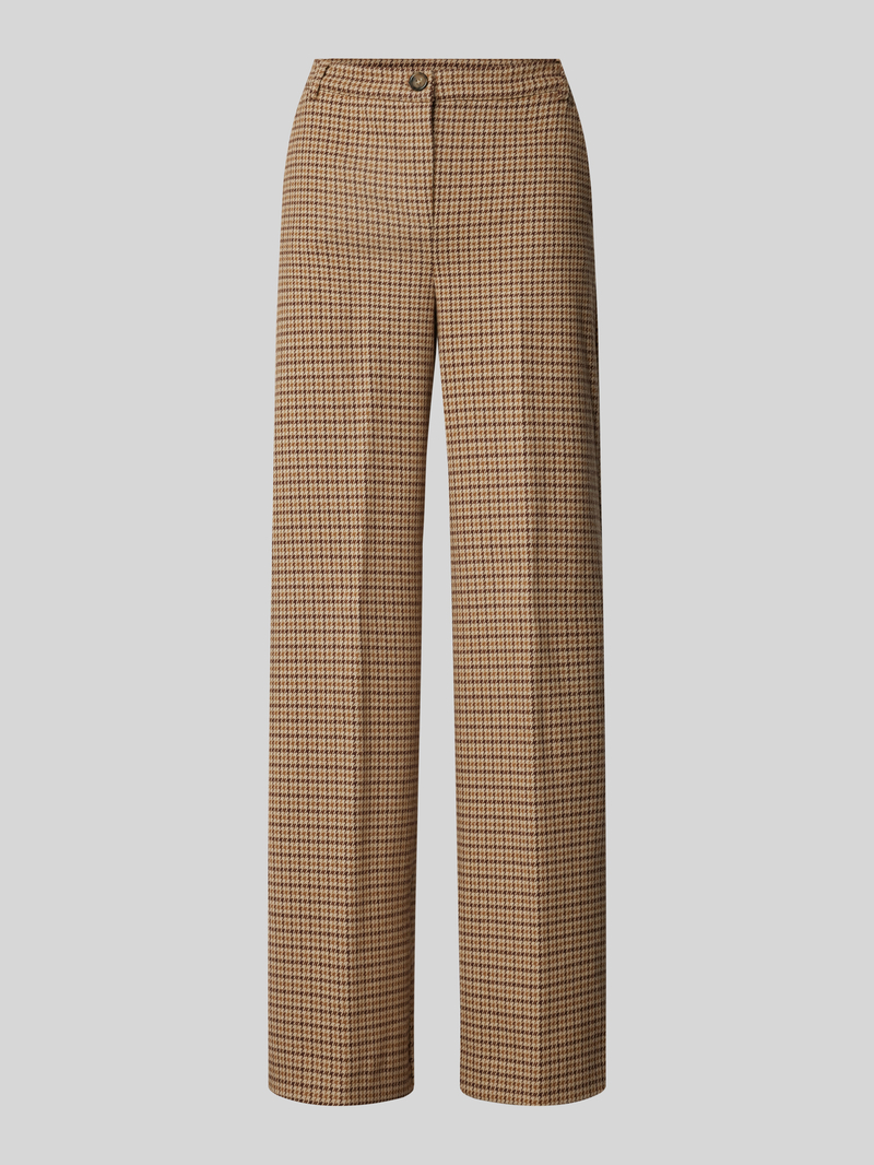 Weekend Max Mara Straight fit stoffen broek met persplooien, model 'PANETTO'