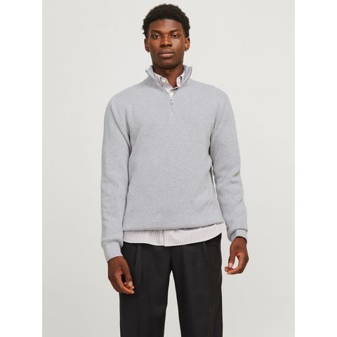 Jack & Jones Schipperstrui JPRBLAMILANO STITCH KNIT HALF ZIP SN