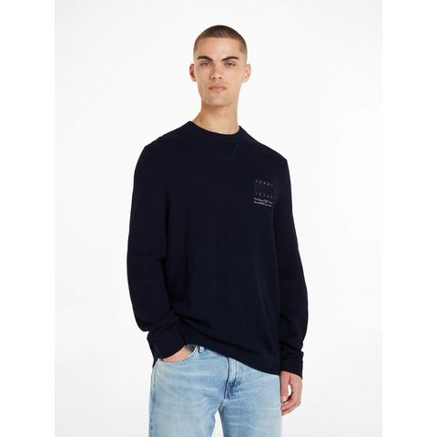 TOMMY JEANS Gebreide trui TJM REG STRCT TONAL FLAG SWEATER