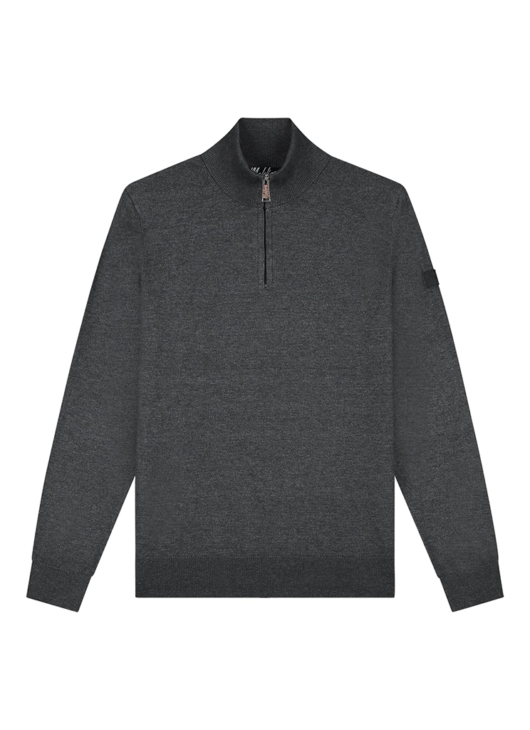 Malelions Male Truien Mm3-aw24-09 Knitted Quarter Zip