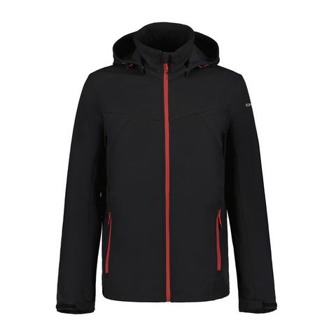 Icepeak Softshell-jack H SOFTSHELLJACKE BRIMFIELD met stijlvolle logo-opschriften