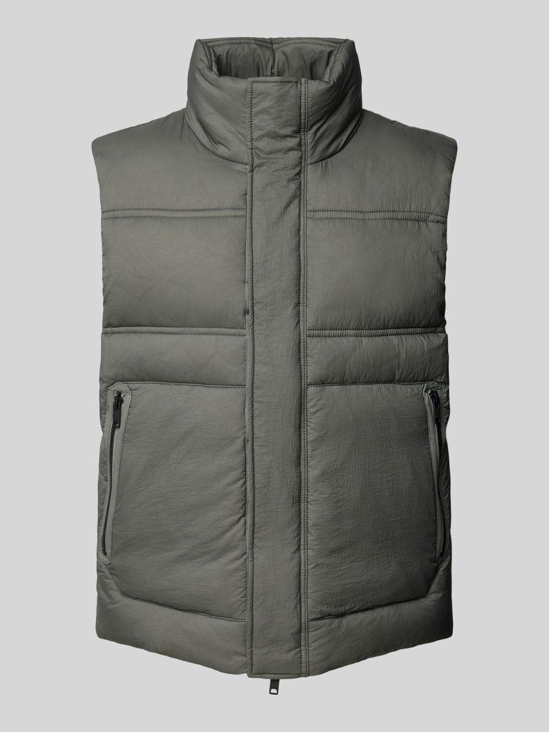 Boss Orange Gilet met opstaande kraag, model 'Odaini'