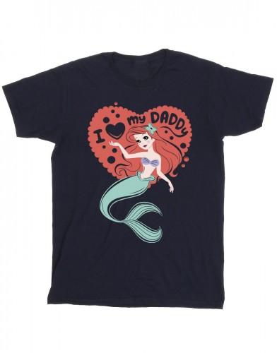 Disney meisjes de kleine zeemeermin Love Daddy katoenen T-shirt