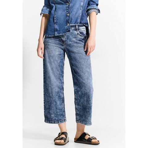 Cecil Loose fit jeans Neele in five-pocketsstijl