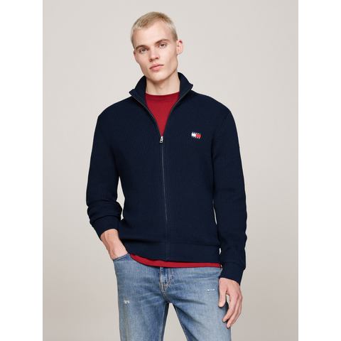 Tommy Jeans  Strickjacken TJM SLIM XS BADGE ZIP THRU