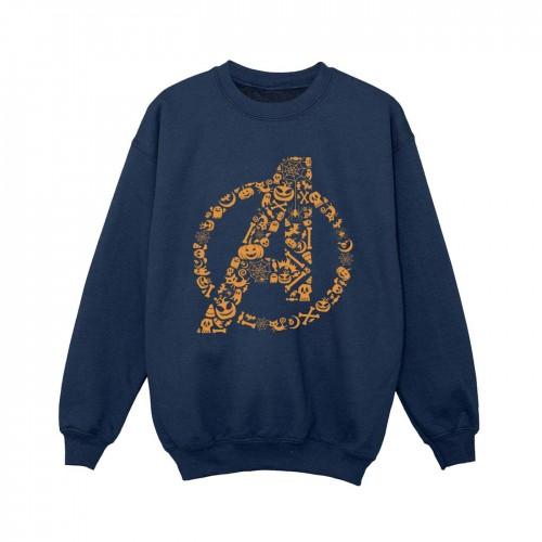 Marvel Boys Avengers Halloween-logo sweatshirt