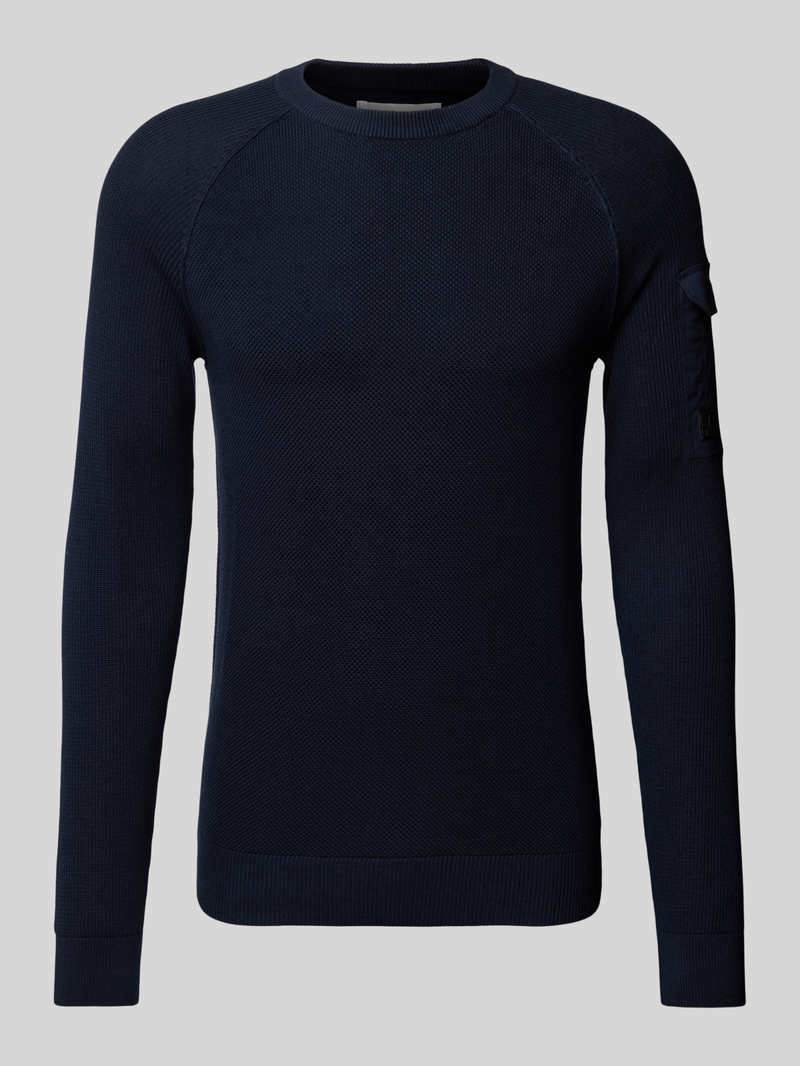 S.Oliver RED LABEL Regular fit gebreide pullover met raglanmouwen en structuurmix