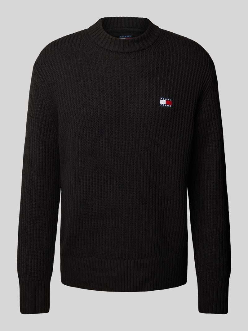 Tommy Jeans Gebreide pullover met labelpatch