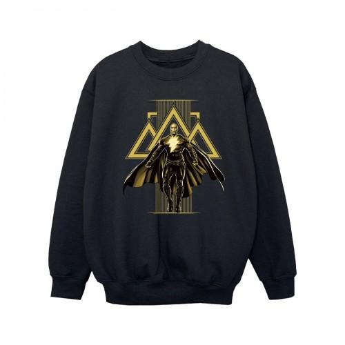 DC Comics meisjes zwarte Adam Rising gouden symbolen sweatshirt