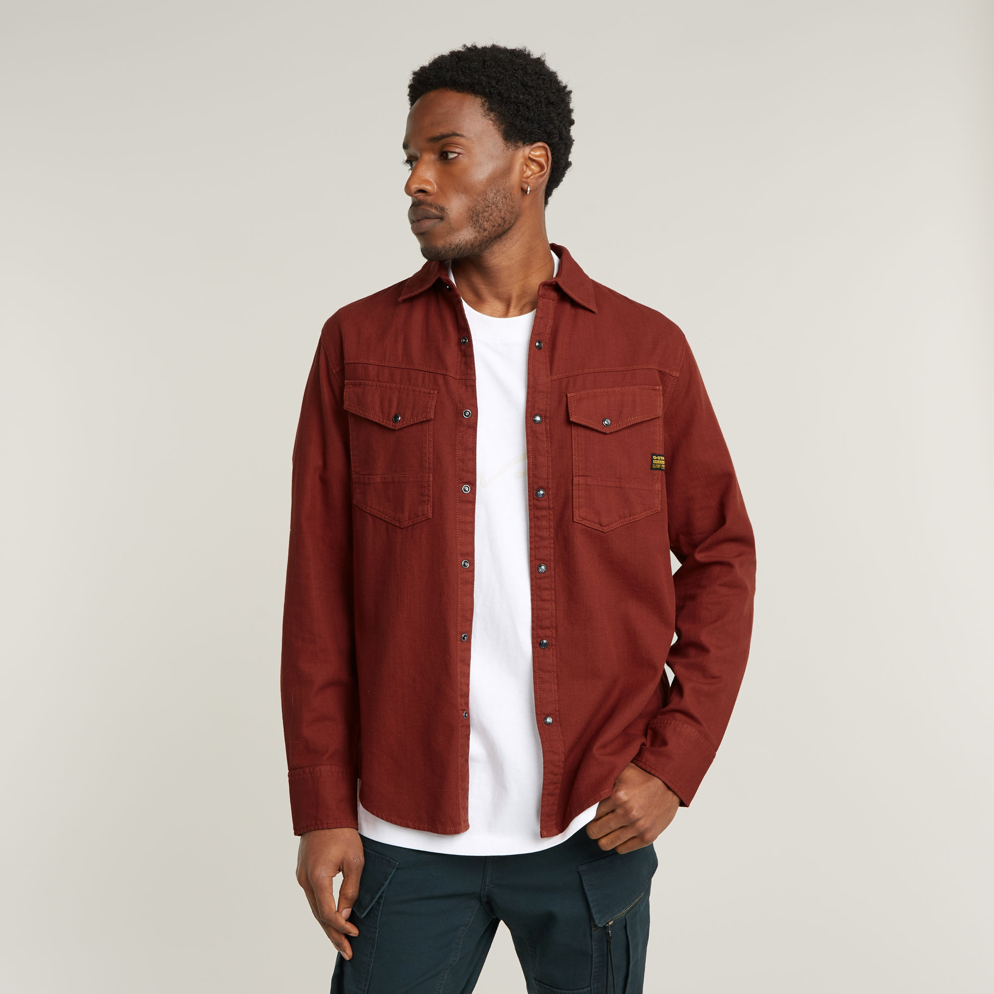 G-Star RAW Dakota Slim Shirt - Rood - Heren