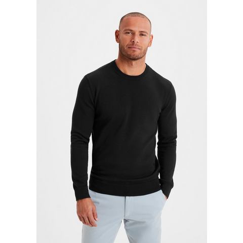 H.I.S Gebreide trui Regular fit, lange mouwen, pullover van fijn breiwerk, katoenmix