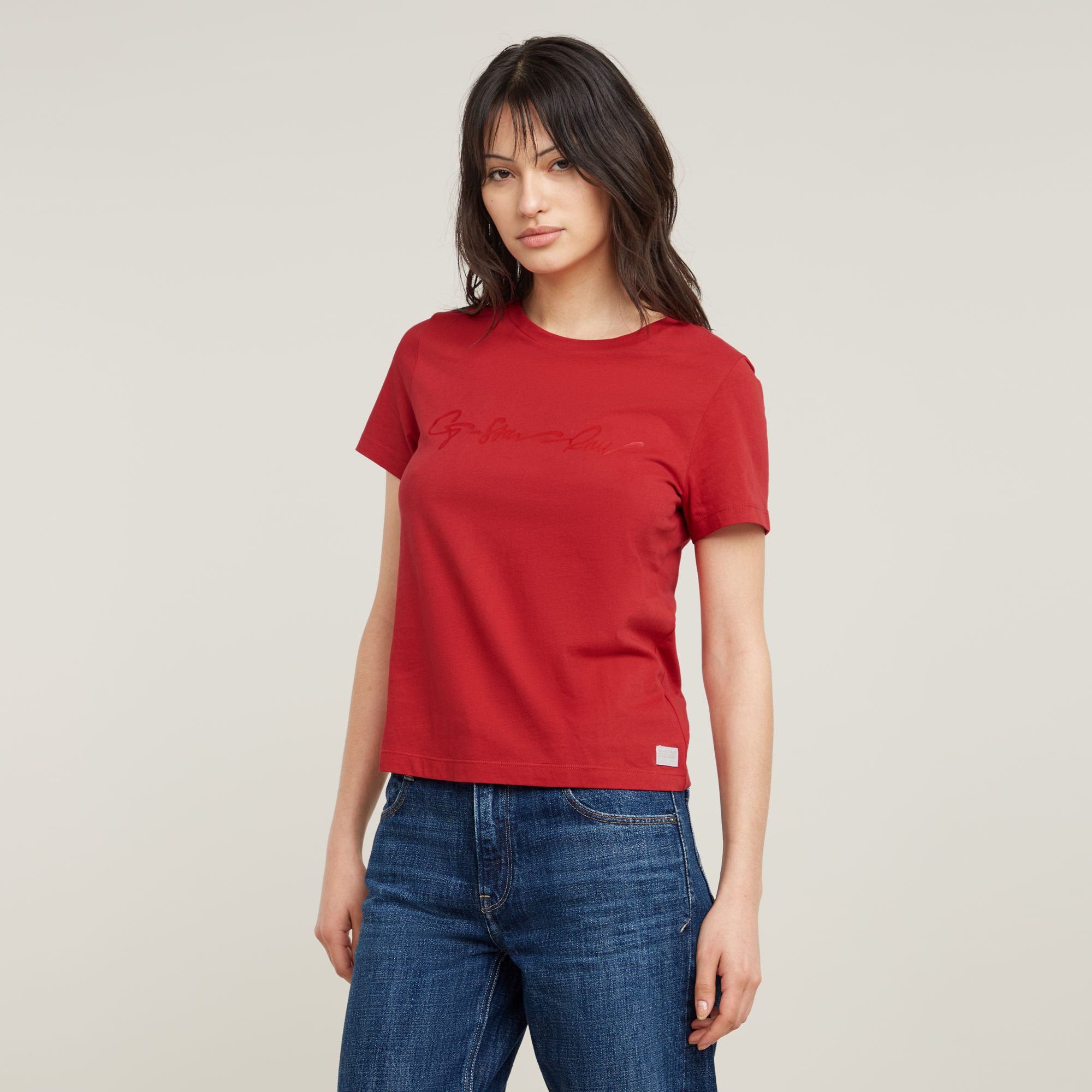 G-Star RAW G-Script Shiny Top - Rood - Dames