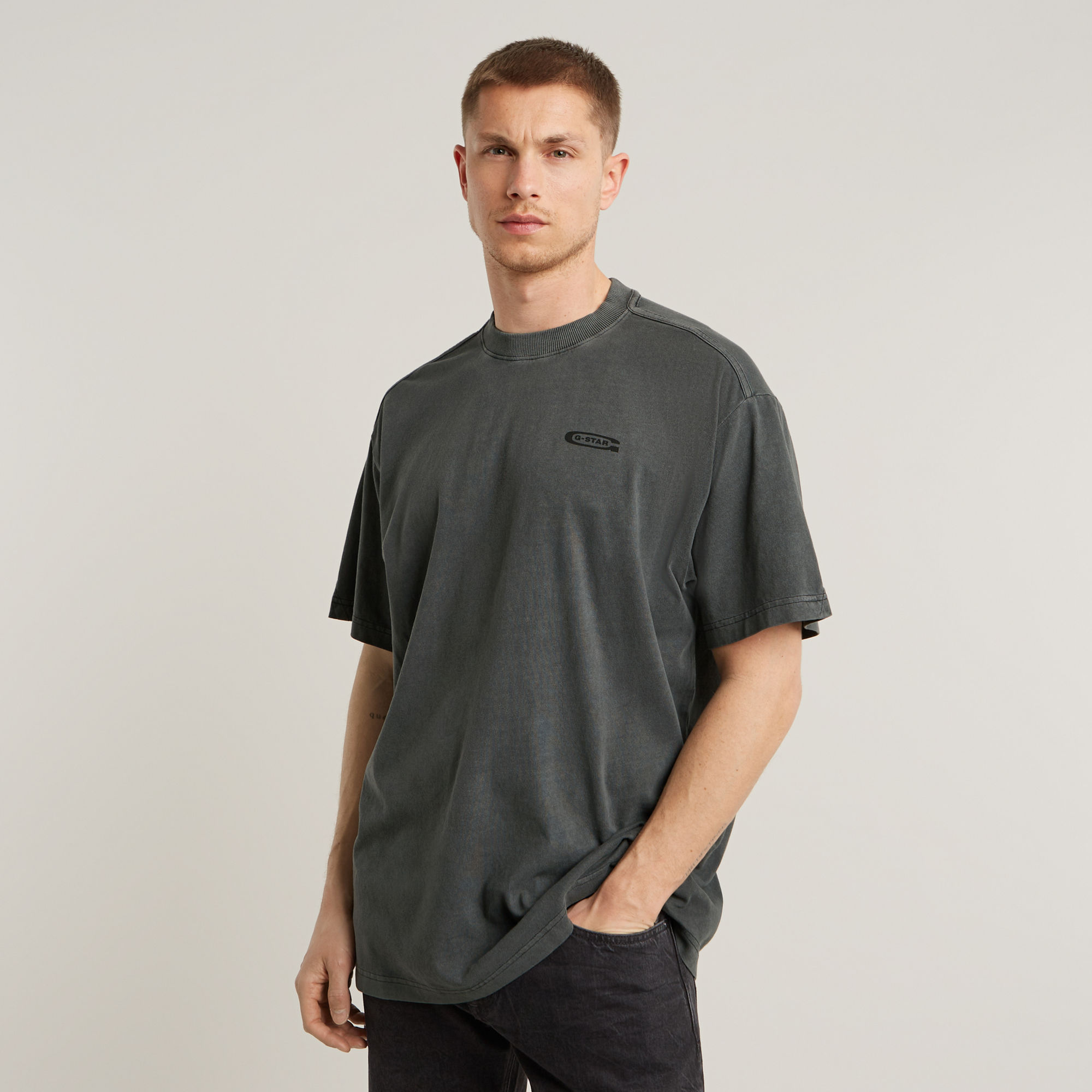 G-Star RAW Pigment Dye Loose T-Shirt - Zwart - Heren