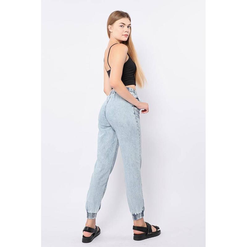 Banny Jeans Dames elastische joggingbroek lichtblauw