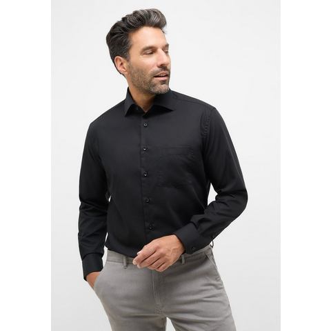 ETERNA Mode GmbH MODERN FIT Original Shirt in schwarz unifarben