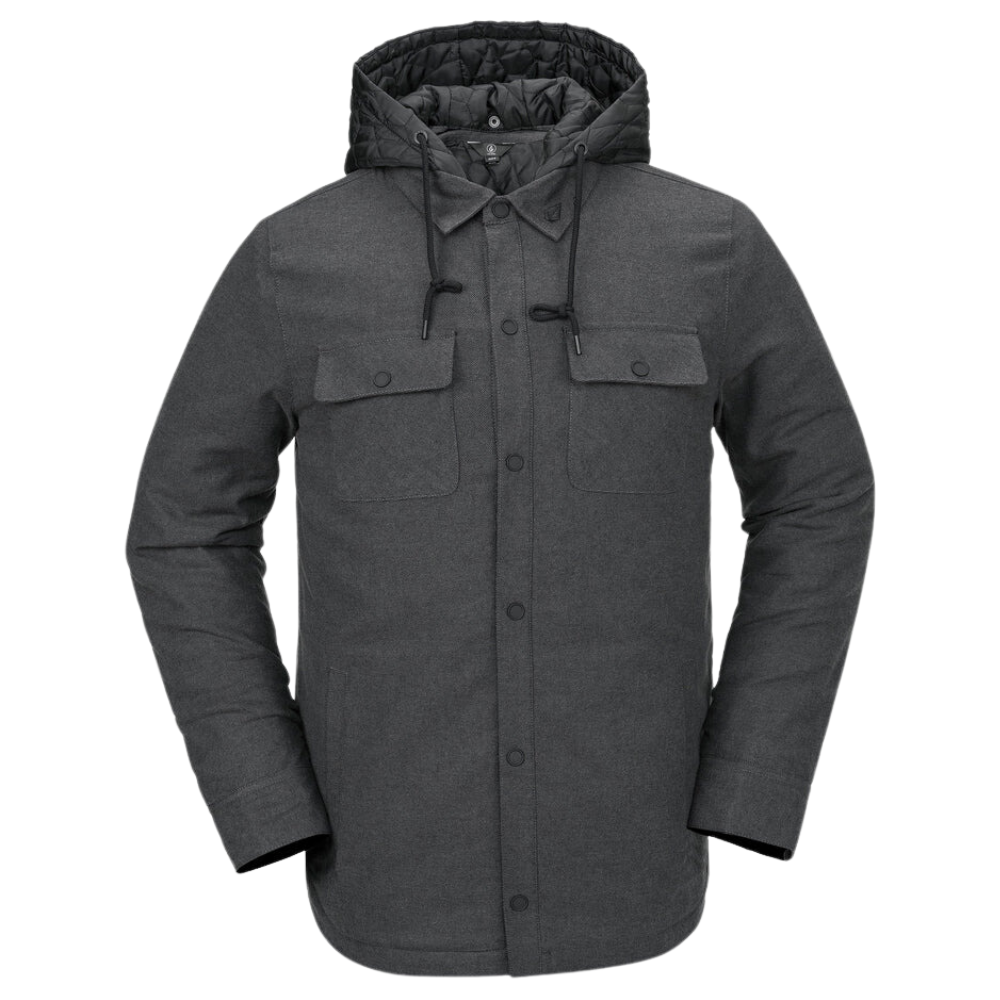 Volcom Insulated Flannel Jacket Heather Black