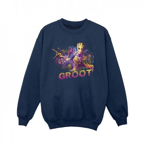 Marvel Girls Guardians of the Galaxy Abstract Groot Sweatshirt