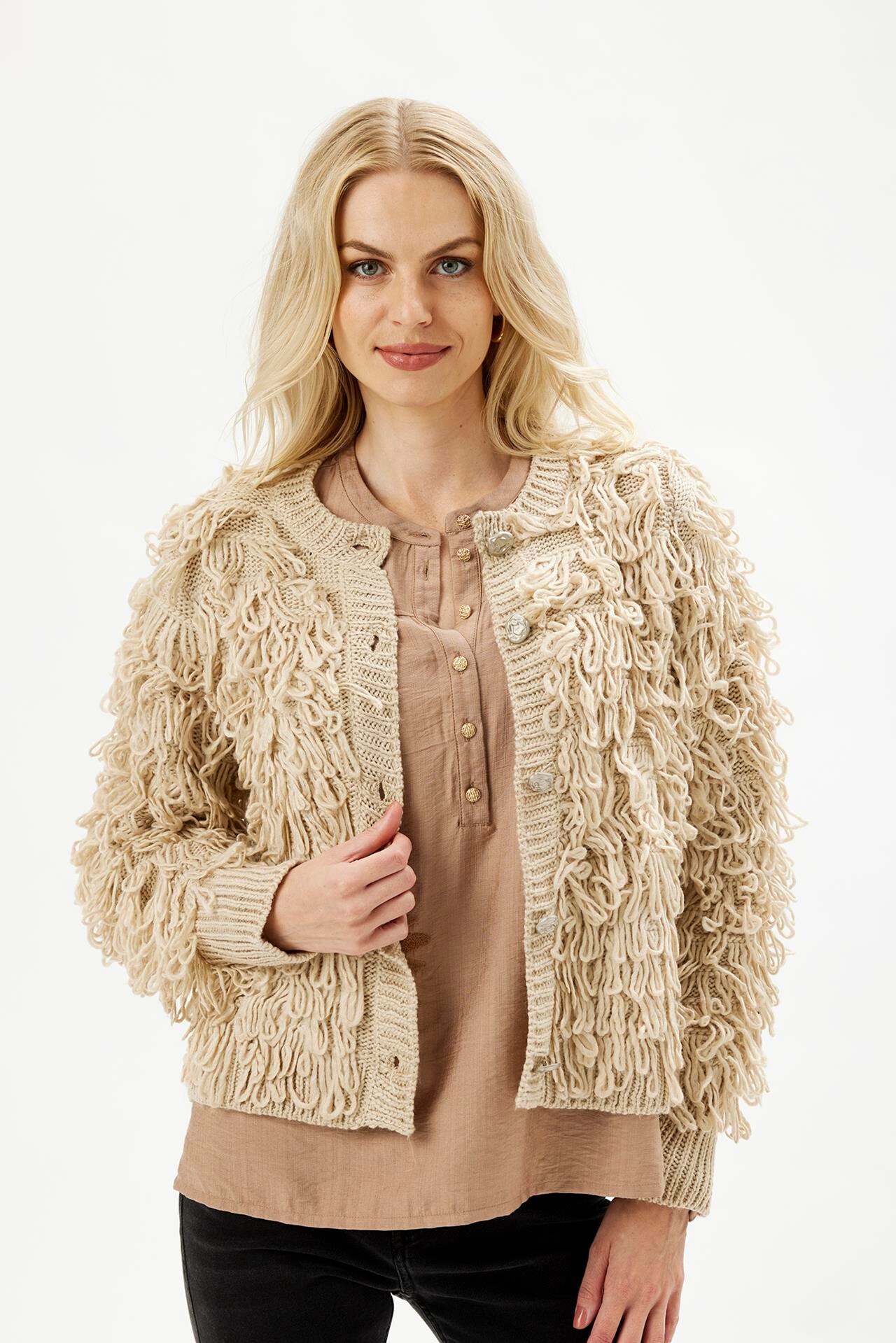 IN FRONT RITZ CARDIGAN 16271 191 (Sand 191)