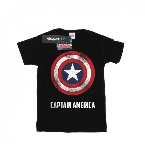 Marvel Boys Captain America Shield tekst T-shirt