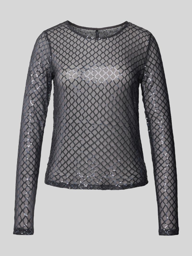 Vero Moda Regular fit shirt met lange mouwen en pailletten, model 'SAFINA'