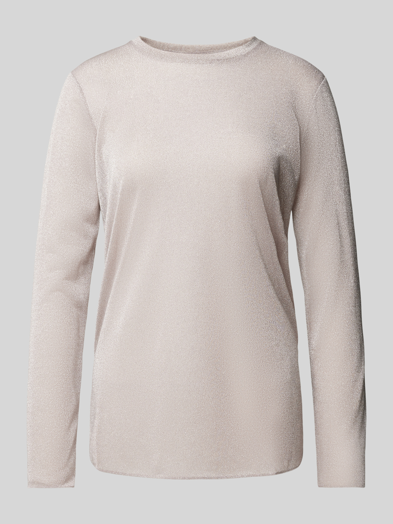 MaxMara Leisure Shirt met lange mouwen en ronde hals, model 'PRUGNA'