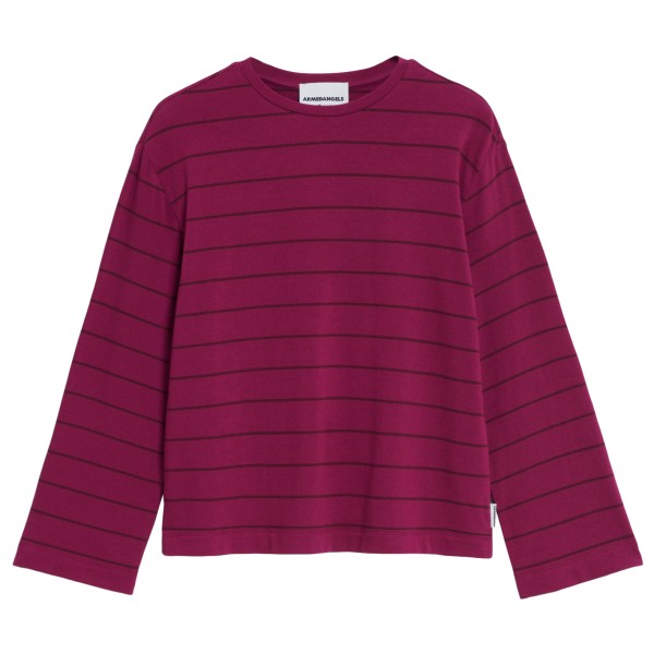 ARMEDANGELS  Women's Marynaa Fine Stripe - Longsleeve, purper