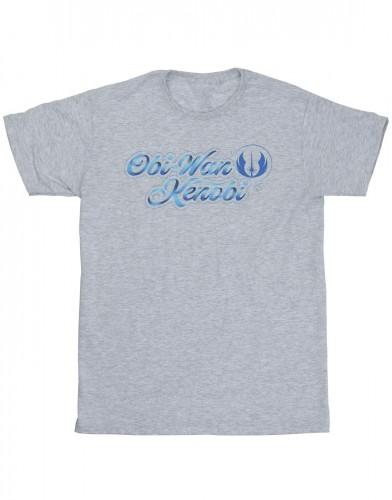 Star Wars meisjes Obi-Wan Kenobi katoenen T-shirt met lintlettertype