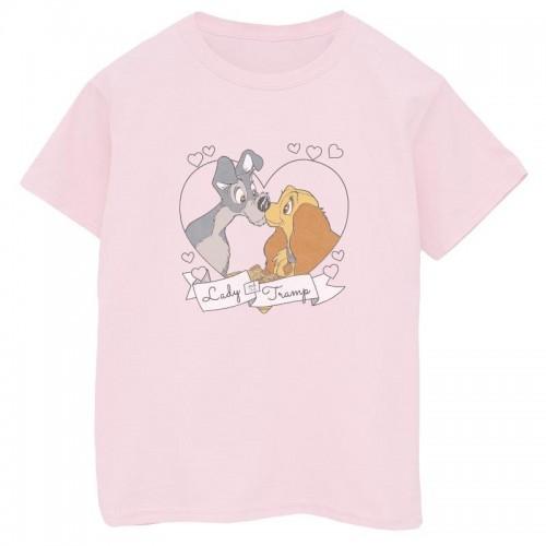 Disney Girls Lady en de Vagebond Love katoenen T-shirt