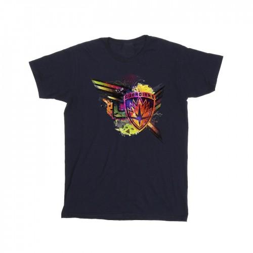 Marvel Girls Guardians of the Galaxy katoenen T-shirt met abstract schild op de borst