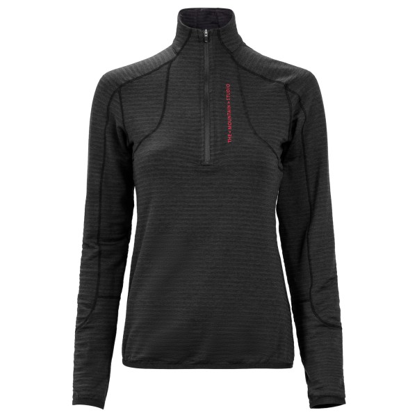 The Mountain Studio  Women's Light Tech Fleece Half Zip - Fleecetrui, zwart